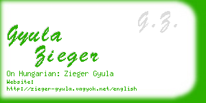 gyula zieger business card